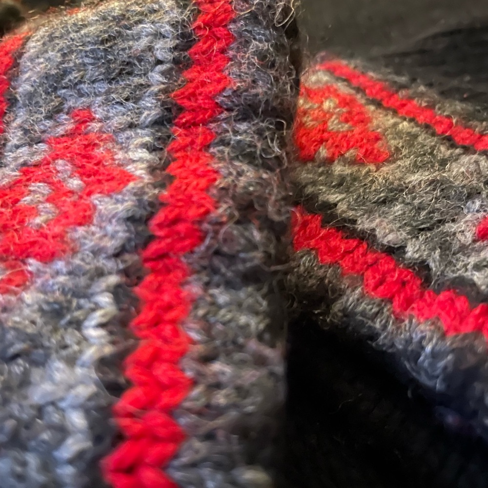 Polo Ralph Lauren Scandinavian Cozy Wool Sweater L • Nordic Folk Holiday Trim - Picture 9 of 9